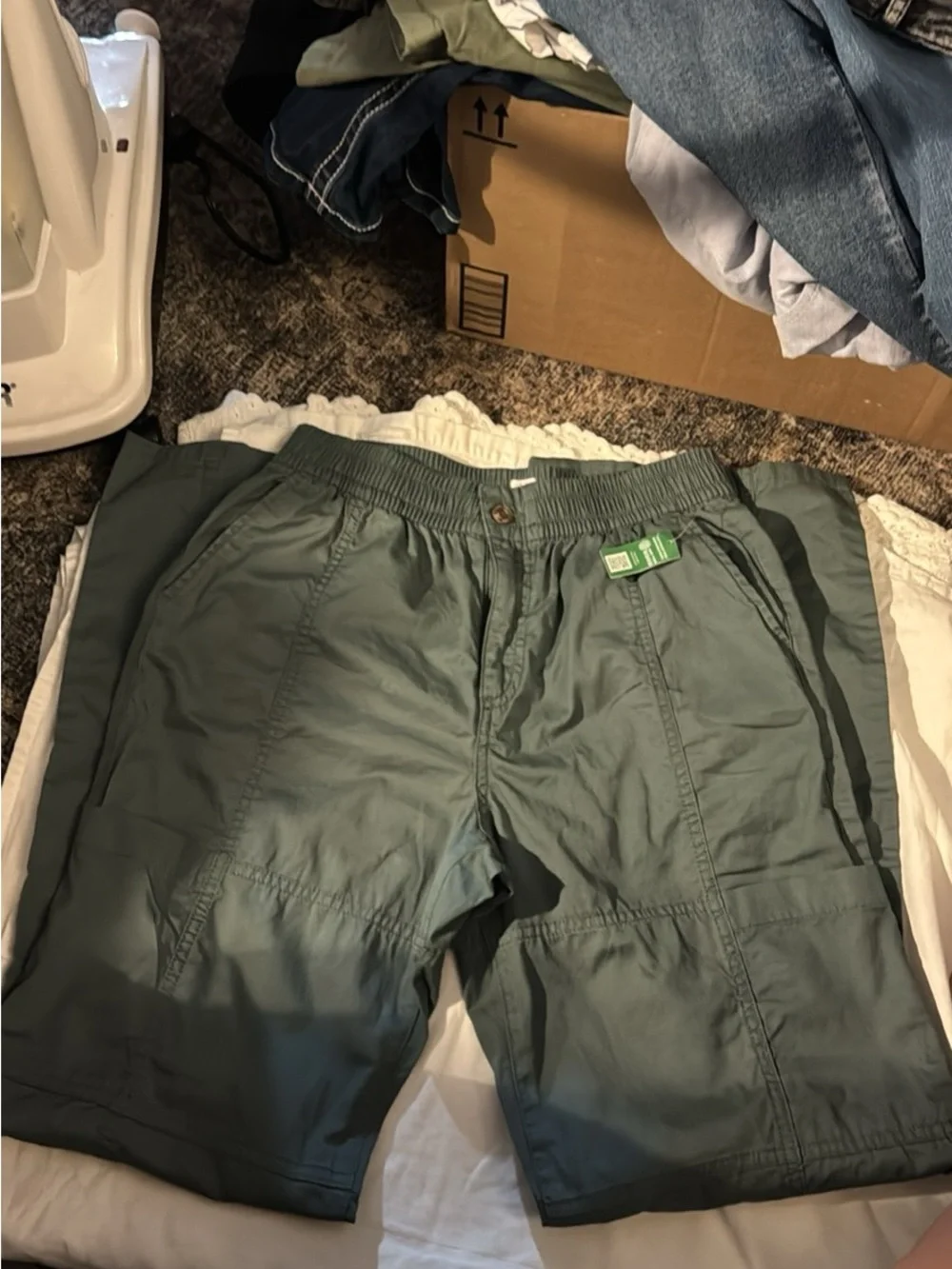 GAP Kids Elastic-Waist JoggersXxxl 18-20 in Sage Green#174